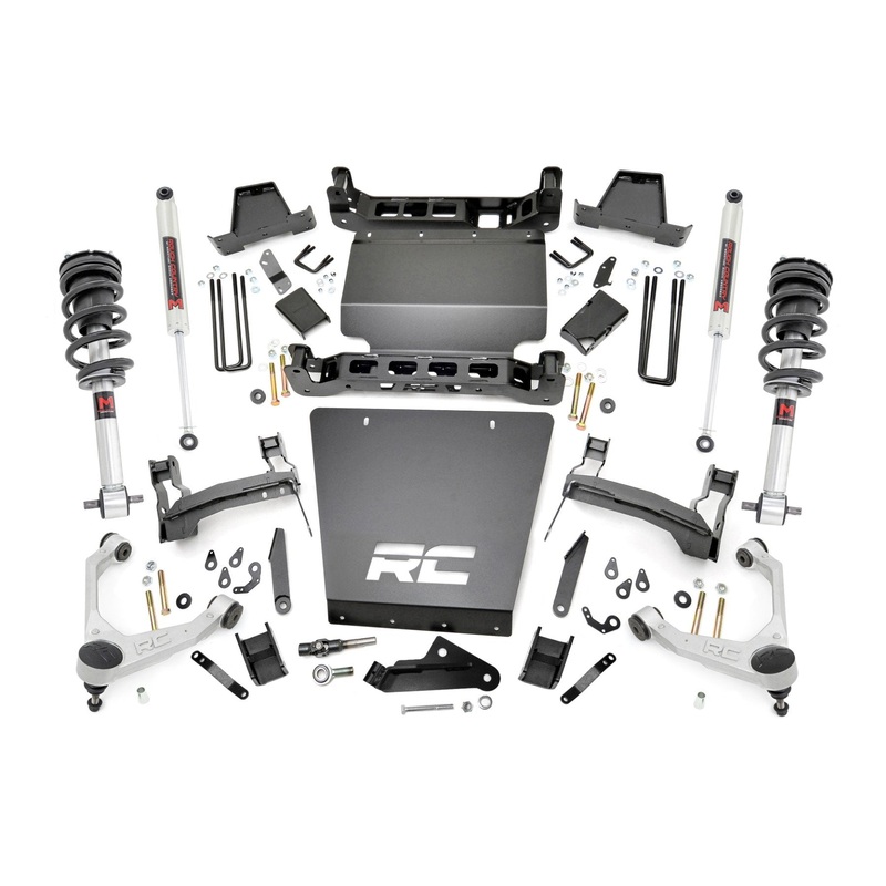 7 Inch Stamped Steel LCA Lift Kit | Forged UCA | Bracket | M1 Struts/M1 | Chevy/GMC 1500 (16-18)