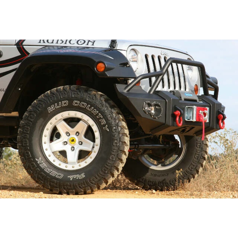 Fab Fours JK07-B1850-1 Lifestyle Winch Front Bumper Fits 07-18 Wrangler (JK)