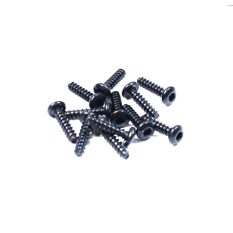 Rage RC Hex Button Head Self Tapping Screws 4x16mm (12): RZX