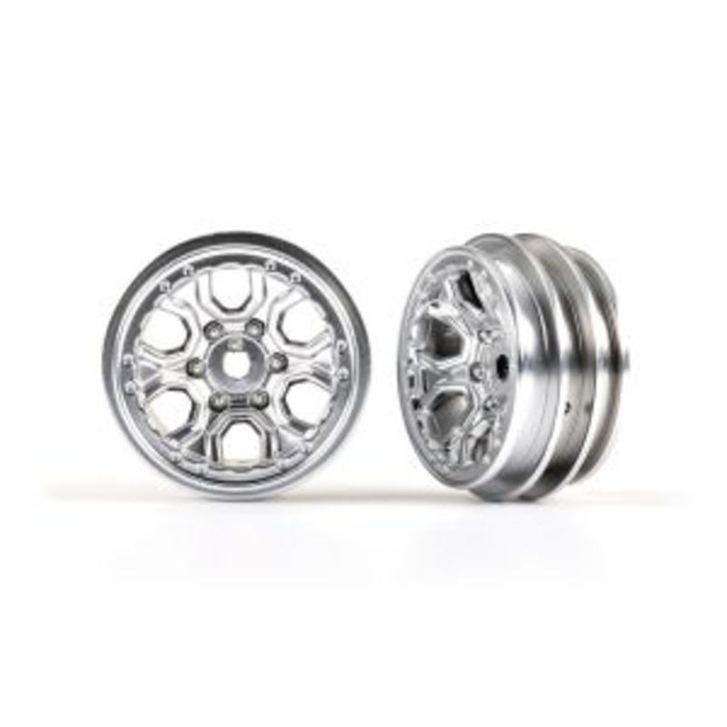 Traxxas-Satin Wheels Satin Chrome 1.0 (2)