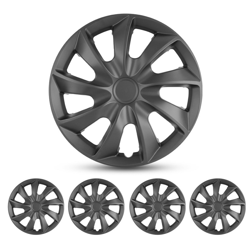 WINJET 16 inch Hubcaps Wheel Covers 5084 – Matte Black