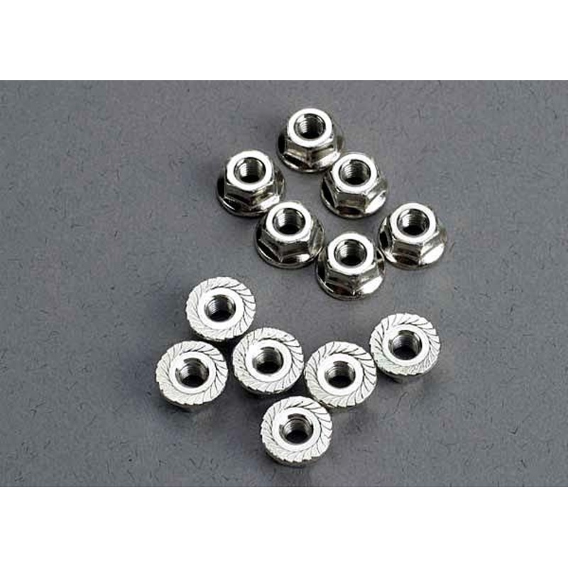 Traxxas Nuts Flanged 3mm (12)