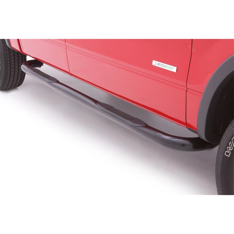 3 In Round Bent Nerf Bars Stainless Steel Black 22583781