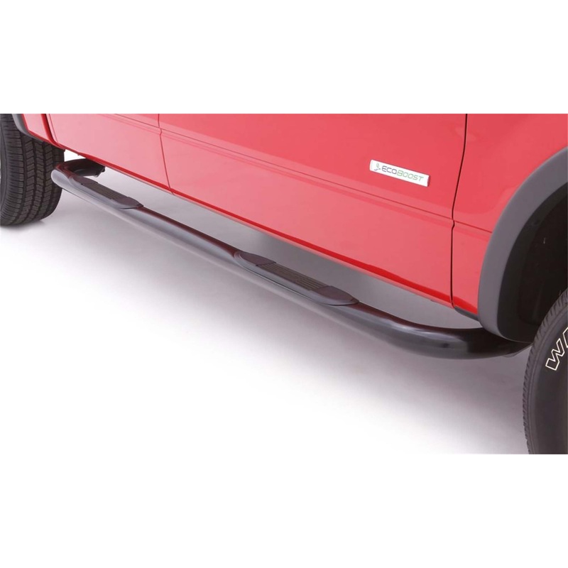 3 In Round Bent Nerf Bars Steel Black 23090907