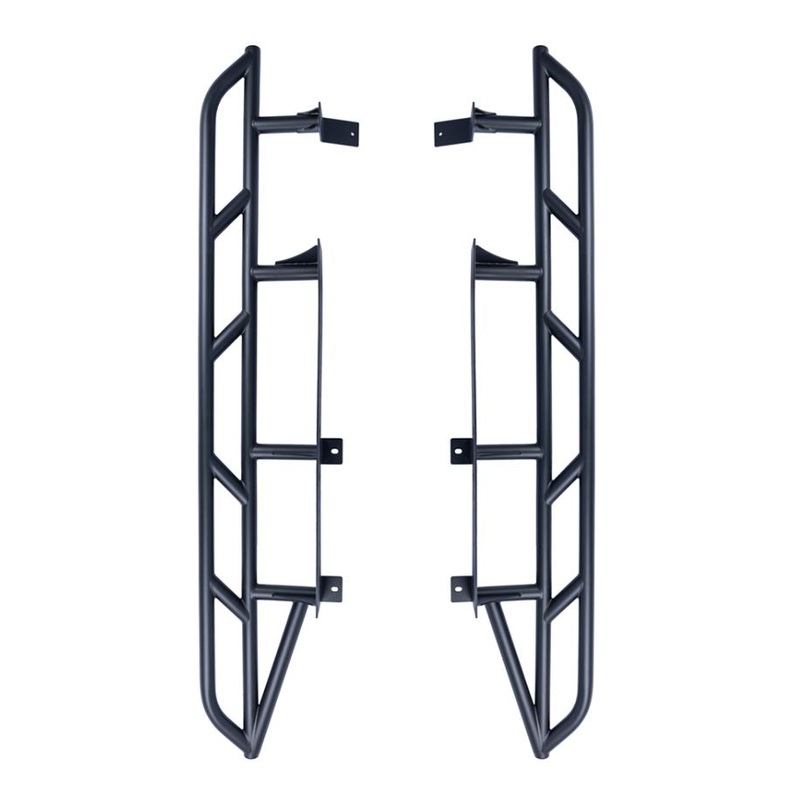 WESTCOTT DESIGNS 2005-2023 Toyota Tacoma 4WD Short Bed & Access Cab 20 Degree Angle Rocker Sliders (NO KICK OUT) – Black Powder Coated