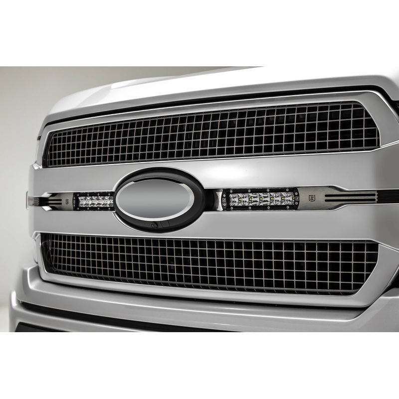 ZROADZ Z415583-KIT Brushed Stainless Steel OEM Grille LED Kit Fits 2018-2020 Ford F-150 Platinum