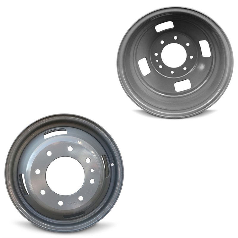17×6.5 Road Ready RRW-10093 Grey 05-UP FORD 19-UP DODGE DUALLY Wheels 8×200 Pair (Fits Stock Tire Sizing)
