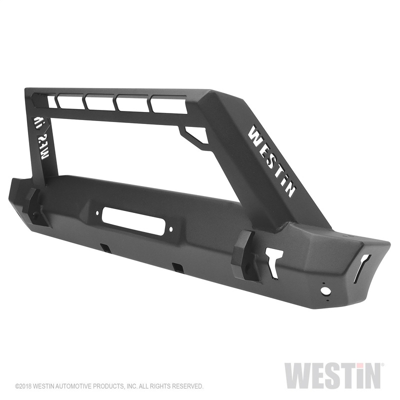 WJ2 Stubby Front Bumper w/LED Light Bar Mount 59-80085