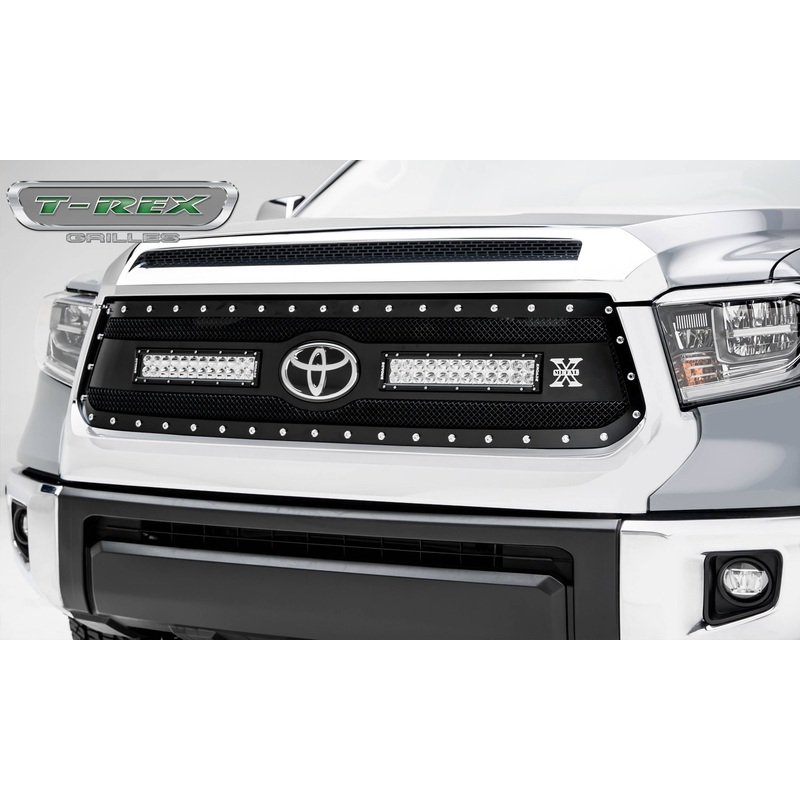 T-REX Grilles 6319661 Black Mild Steel Small Mesh Grille Fits 2018-2021 Toyota Tundra