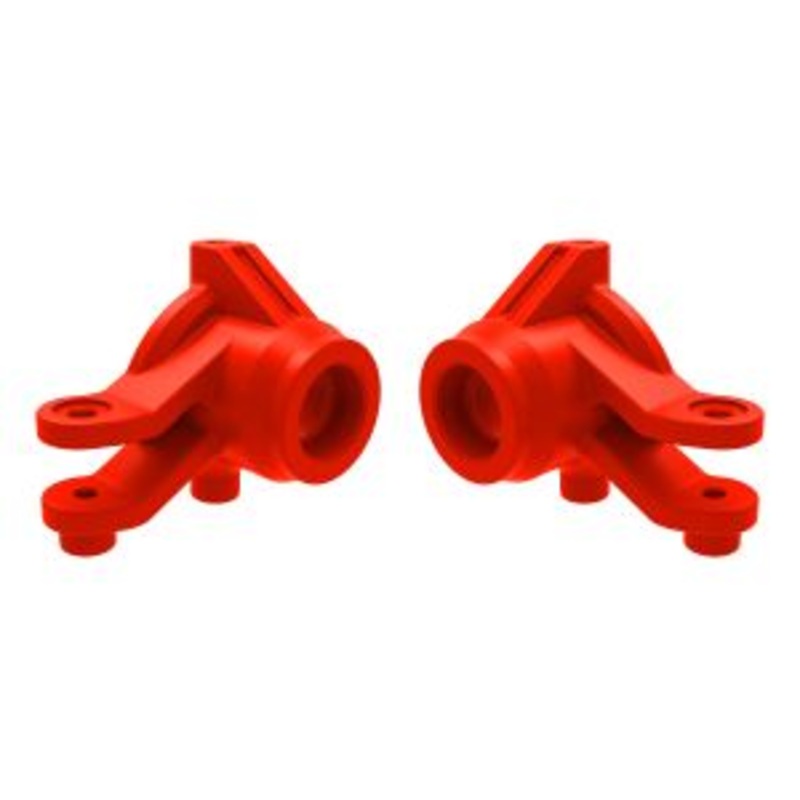 Traxxas Mini Maxx/Mini XRT Steering Blocks, Left & Right (Red)