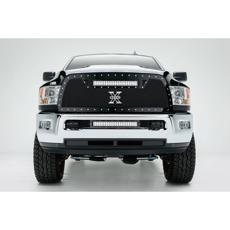 ZROADZ Z324521 Black Mild Steel Front Bumper Center LED Bracket Fits 2010-2018 Ram 2500 3500