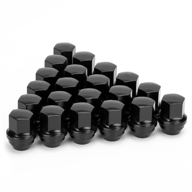 Truck/SUV Acorn Lug Nuts – Black – All Makes & Models (For Aftermarket Wheels)