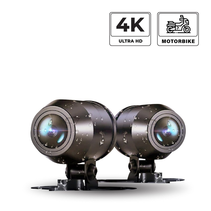 VANTRUE Falcon (F1) 4K Resolution Front + 1080P Rear 2-Channel Motorcycle / UTV Dash Camera