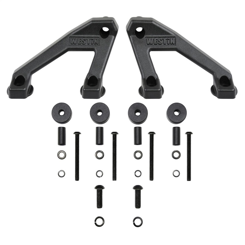 Westin 62-41075 Cowl Mount LED Light Brackets fits 2018-2025 Wrangler JL 2020-2025 Gladiator (Exc Mohave, Rubicon 392 and 4xe)