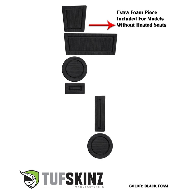 Tufskinz FOAM Cup Holder Inserts (4WD with Shifter Boot) For 4Runner (2010-2024)