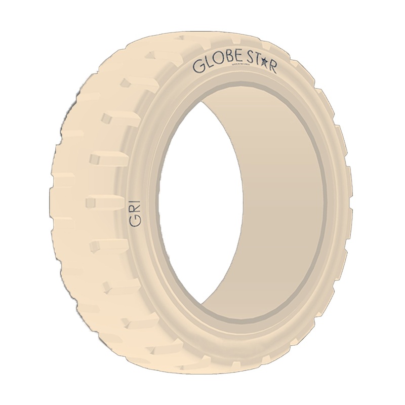 16-1/4x6x11-1/4 (413/152-286) GRI GLOBESTAR Press On Band, Non-Marking, LUG, Solid, White