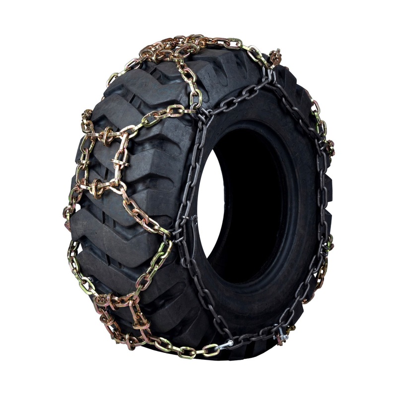 16.9-24 Quality Chain Loader-Grader Maxtrack Square Link Alloy Pattern Style – 1 Pair