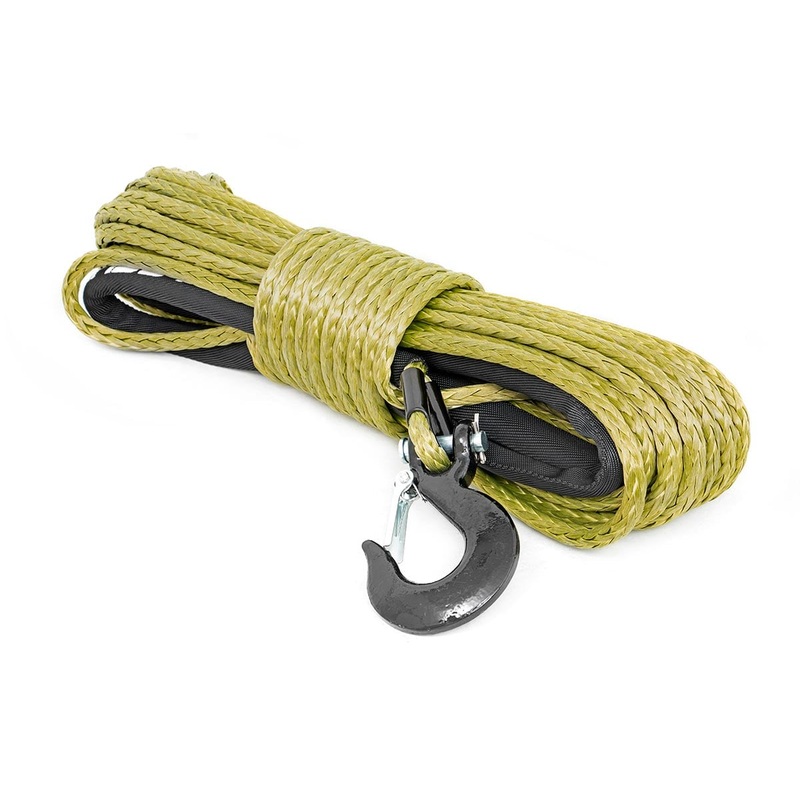 Synthetic Rope | 3/8 Inch | 85 Ft | Army Green