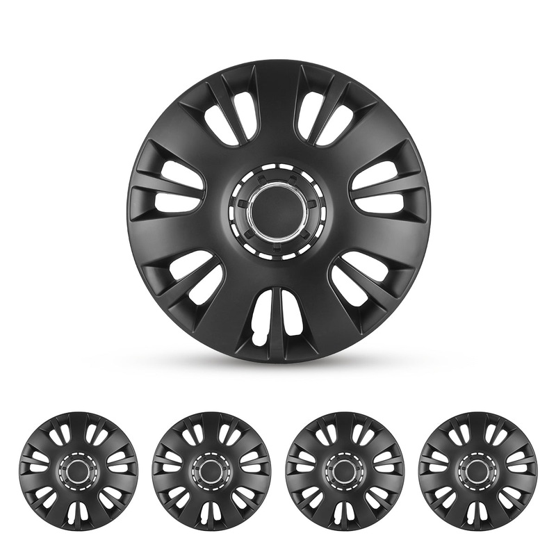 WINJET 14 inch Hubcaps Wheel Covers 5065 – Matte Black