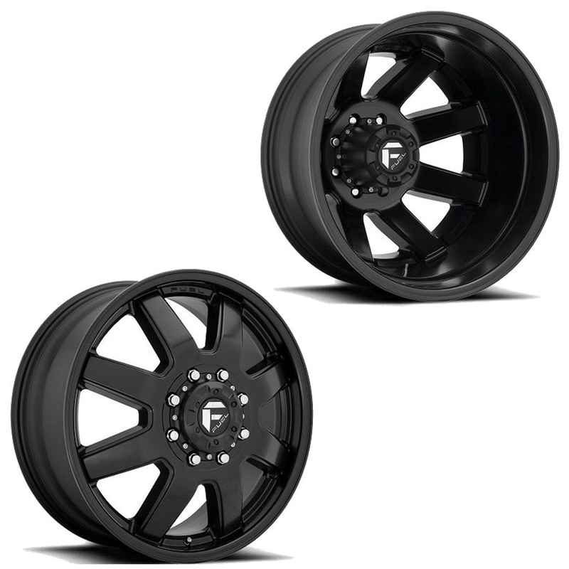 20×8.25 D436 Fuel Maverick Black PRE-19 DODGE DUALLY Wheels 8×6.5 Set of 6 (Fits Stock UP to 285 tire)