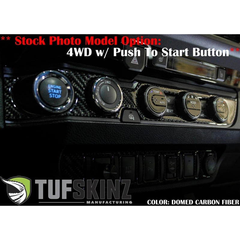 Tufskinz Climate Control with 4-Wheel Drive and Push to Start Accent Trim for  Tacoma (2016-2023)