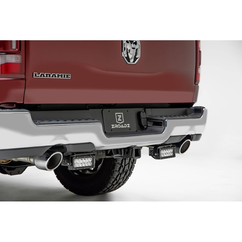 ZROADZ Z384721-KIT Black Mild Steel Rear Bumper LED Kit Fits 2019-2023 Ram 1500