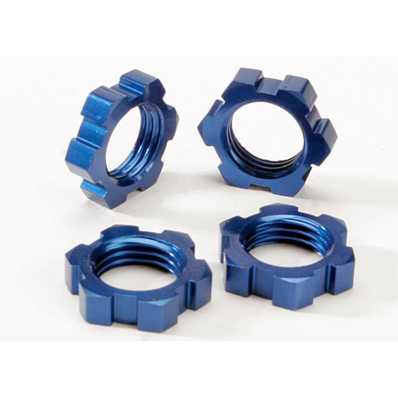 Traxxas Wheel Nuts 17mm Splined Blue