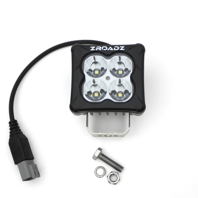 ZROADZ Z30BC20W-D3S Black Cast Aluminum/Polucarbonate Lens Pod Light Pod Light