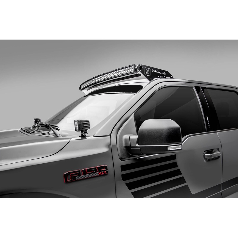 ZROADZ Z335662-KIT-C Black Mild Steel Front Roof LED Kit Fits 2015-2023 Ford F-150