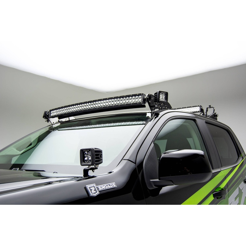 ZROADZ Z362671-KIT2 Black Mild Steel Hood Hinge LED Kit Fits 2015-2020 Chevrolet Colorado