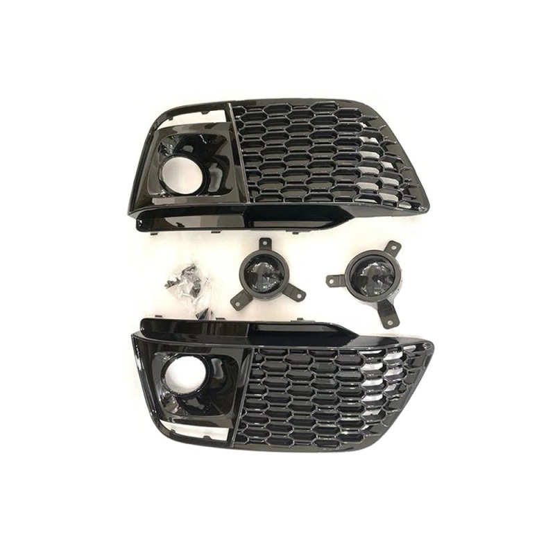 2018-2020 Audi RSQ5 Style Fog Light Grilles | B9 Q5/SQ5