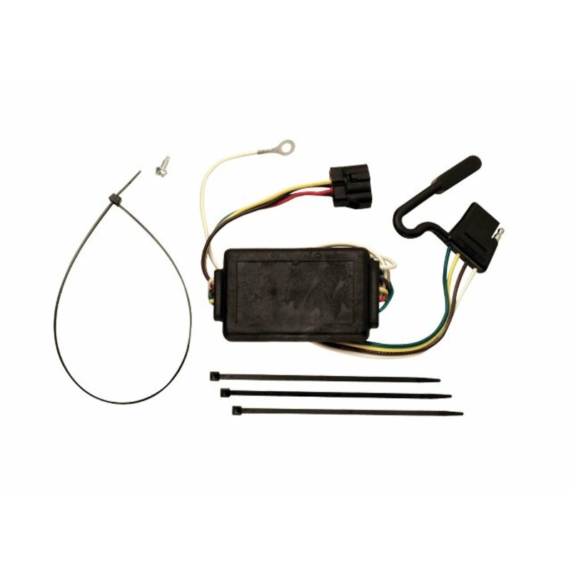 TEKONSHA 118401 T-One T-Connector Harness, 4-Way Flat, w/Circuit Protected Converter, Compatable with 2005-2010 KIA Sportage Black