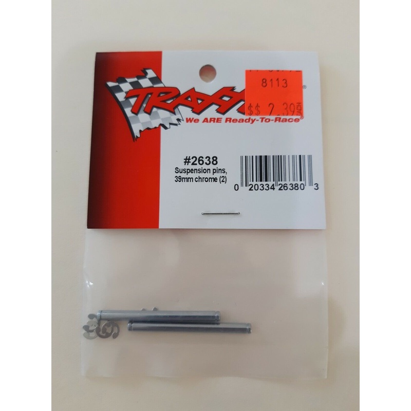 Traxxas Suspension Pins, 39mm/Chrome (2)