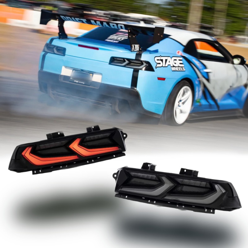 2014-2015 Chevy Camaro Umbra LED Taillights  Gloss Black/Smoke Lens