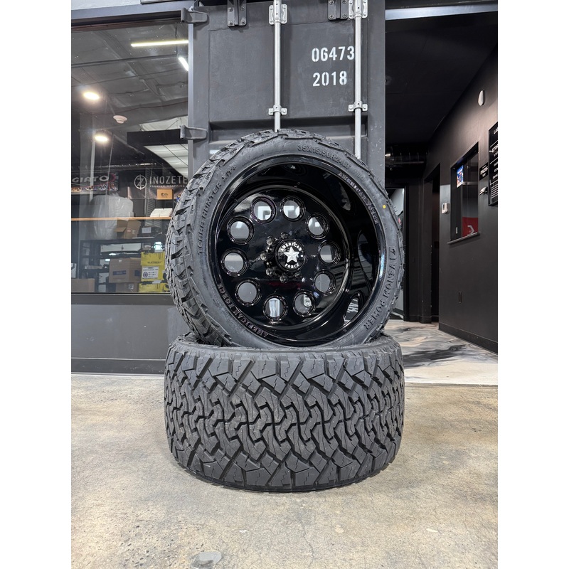 2025 GMC HUMMER EV – 24×14 American Force F09 BIG TEN Wheels Pre-Mounted on Venom Terra Hunter XT Tires