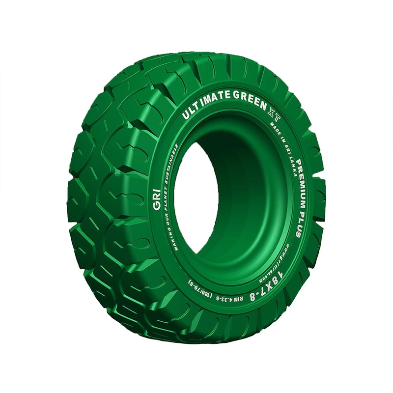 23×10-12/8.0 8″ GRI ULTIMATE GREEN XT, Standard, Non-Marking, Solid, Green