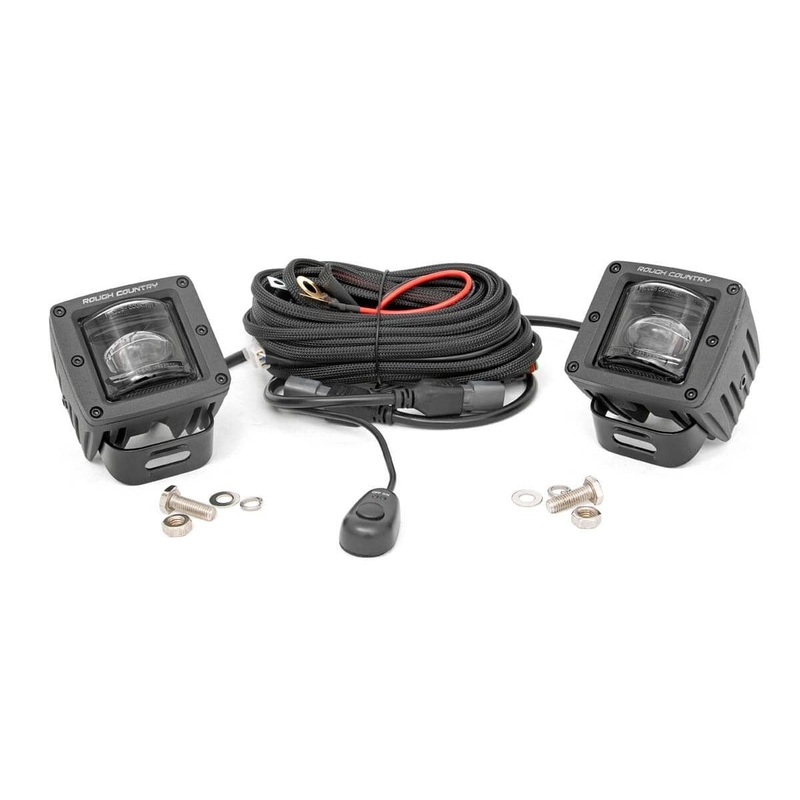 2 Inch Black Series LED Light Pods | SAE Fog | Pair