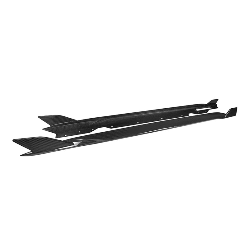 2021+ BMW 4-Series Carbon Fiber S Style Side Skirts | G22/G23