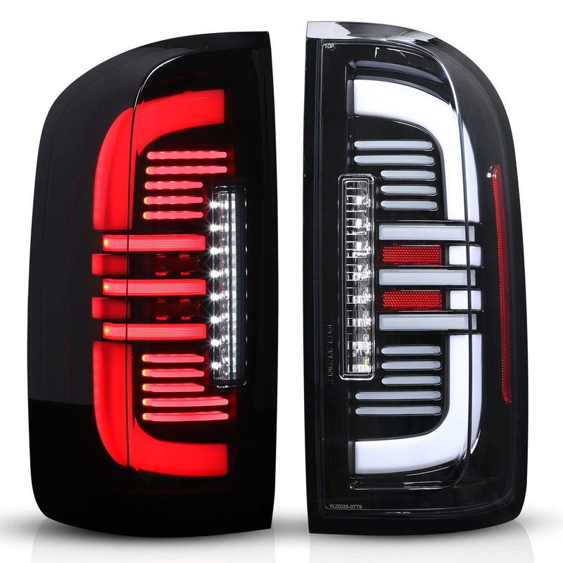 For 2015-2022 GMC Canyon LED Taillights – Glossy Black / Clear