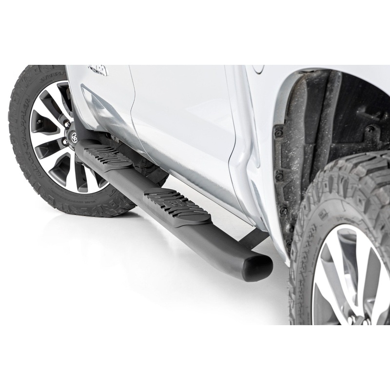 Oval Nerf Step | Crew Cab | Black | Toyota Tundra 2WD/4WD (2007-2021)