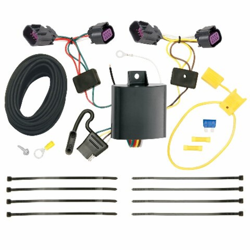 Tekonsha T-One T-Connector Harness, 4-Way Flat, Compatible with Select RAM ProMaster