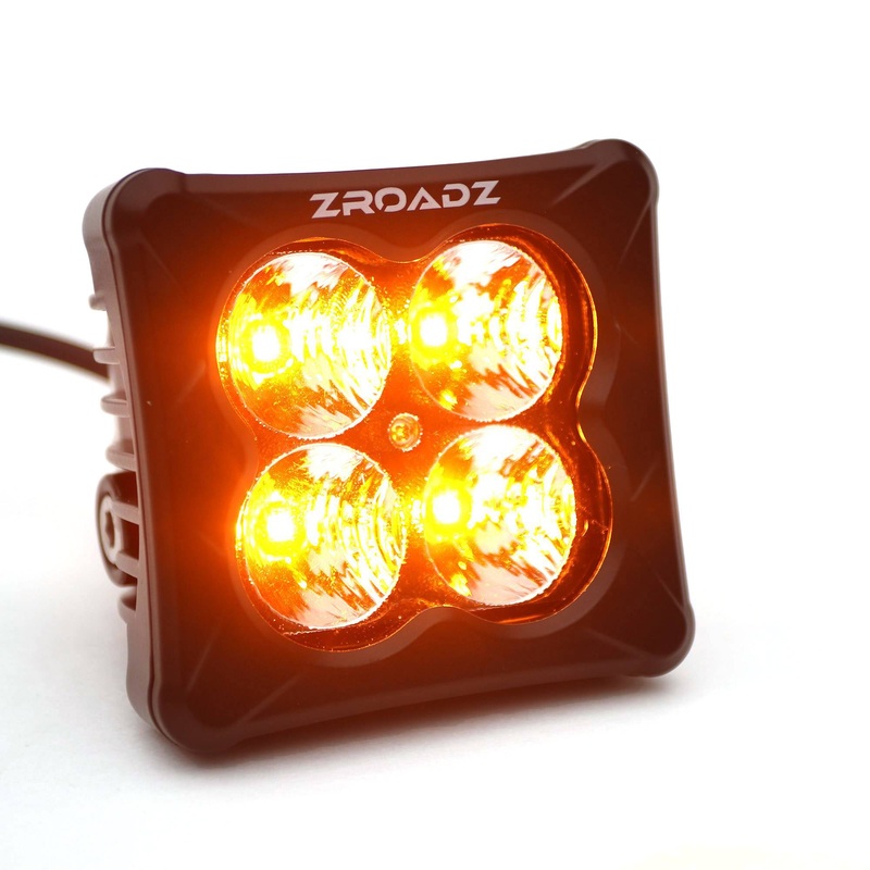 ZROADZ Z30BC12W-D3A Black Cast Aluminum/Polucarbonate Lens Pod Light Pod Light