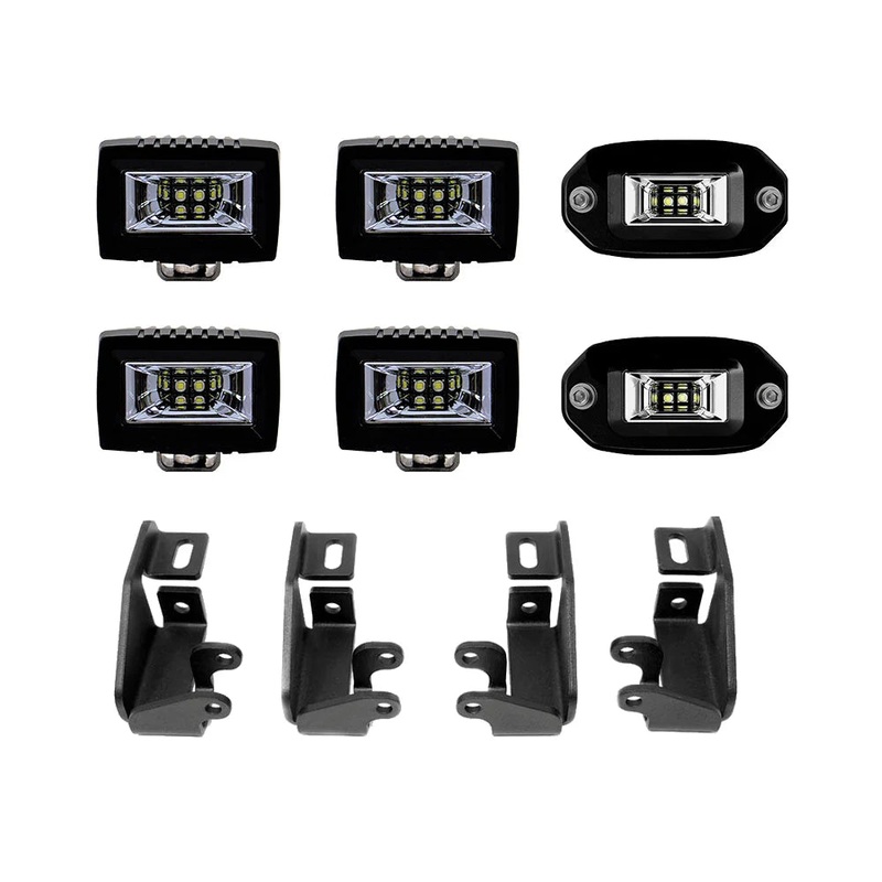 Cali Raised LED Premium Roof Rack 360 Lighting Kit for Tacoma & Tundra