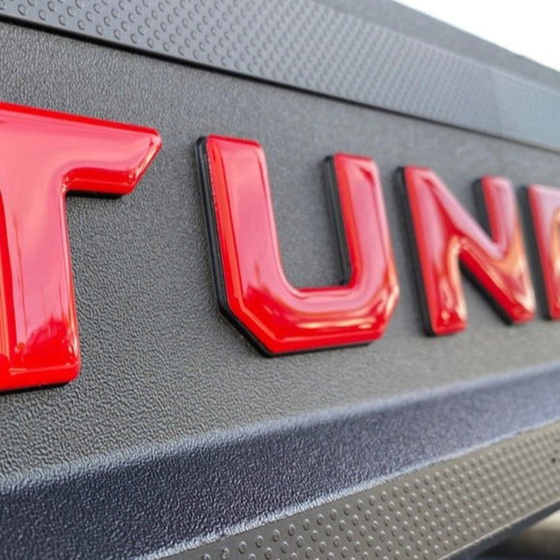 Tufskinz Bed Rail Letter Overlays for Tundra (2022-2025)