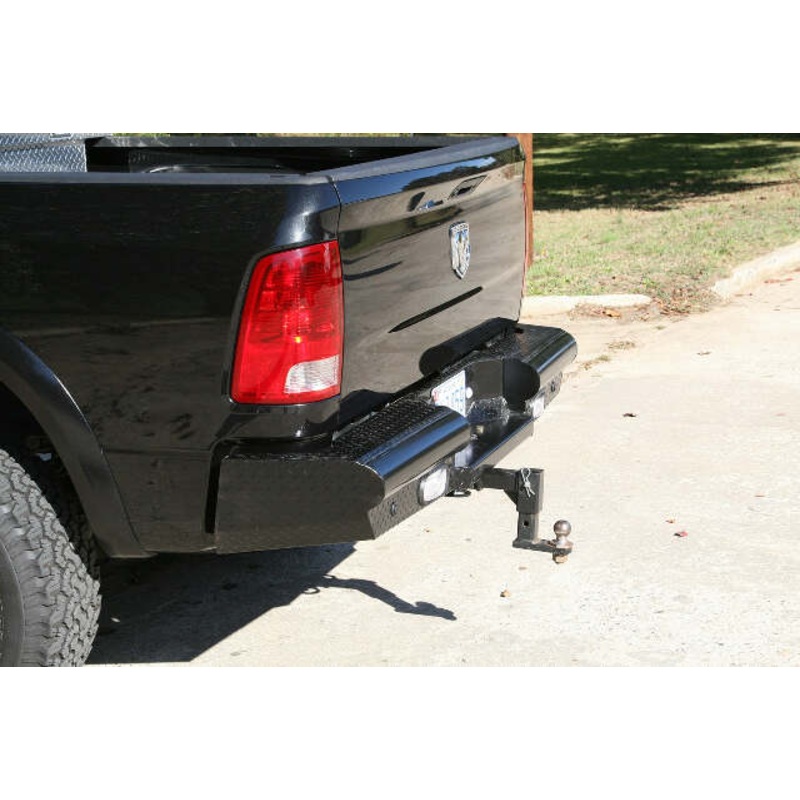 Fab Fours DR03-T1050-1 Black Steel Ranch Rear Bumper