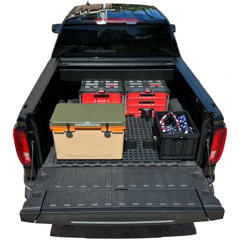 Tmat Truck Bed Organizer Slide Out Mat | Universal Fit for Short Beds 5’6″ to 5’9″