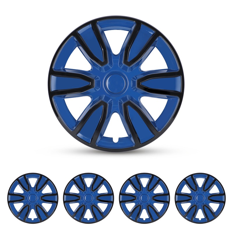 WINJET 15 inch Hubcaps Wheel Covers 5087 – Blue & Black