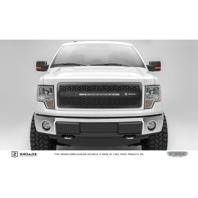 ZROADZ Z315721 Black Mild Steel Main Grille Fits 2013-2014 Ford F-150