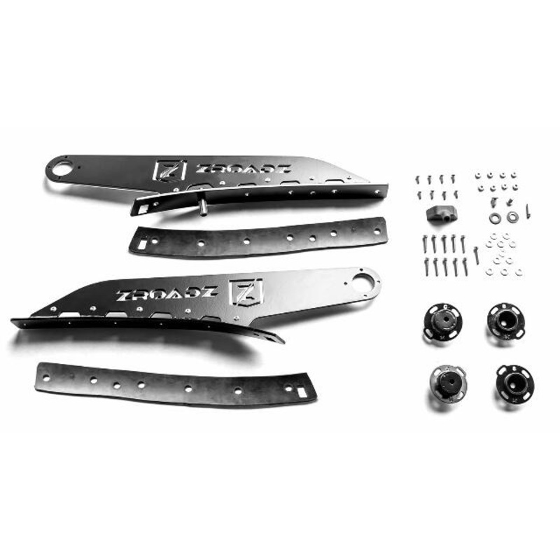 ZROADZ Compatible with Ford () Super Duty Front Roof LED Bracket to mount (1) 52 Inch Curved LED Light Bar – PN #Z335471, Black 2017-2022