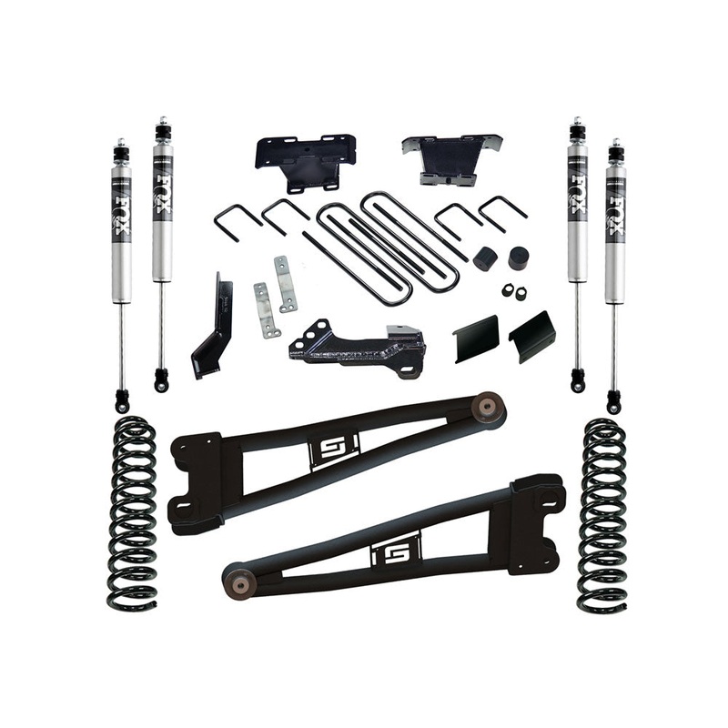 4″ Radius Arm Lift Kit – 23-24 F-250/F-350 4WD – Diesel – w/ Fox 2.0 Shocks K1030F